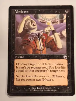 Vendetta - Mercadian Masques Magic the Gathering MTG Nice! - Image 1