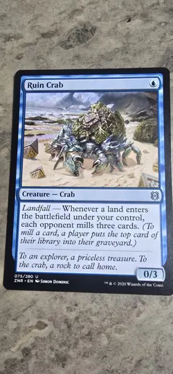 Ruin Crab Zendikar Rising Regular Creature Uncommon MTG NM - Image 1