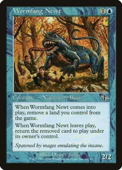 WORMFANG NEWT X 4 E/X+ JUDGMENT MAGIC THE GATHERING - Image 1