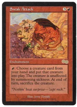 1x Sneak Attack - Urza's Saga - MTG Single - Image 1