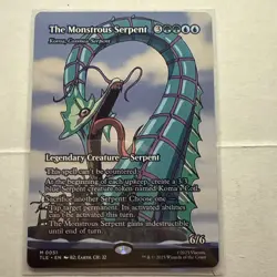 The Monstrous Serpent Borderless Koma- MTG Avatar: The Last Airbender TLA - Image 1