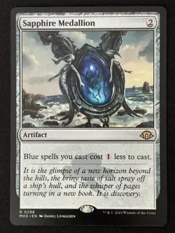 1x MTG Sapphire Medallion - Modern Horizons 3 (MH3) #296 - Magic the Gathering - Image 3