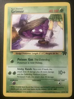 Grimer 57/82 Pokemon Team Rocket Common LP - Image 1