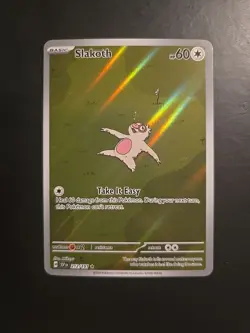 Pokemon TCG Slakoth #212/191 S&V Surging Sparks Illustration Rare Full Art Holo - Image 1