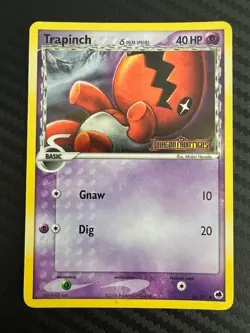 Pokemon TCG Trapinch Dragon Frontiers Stamped 68/101 Reverse Holo DMG - Image 1