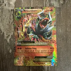 Pokemon TCG Mega M Houndoom EX 22/162 XY Breakthrough Card - Image 1