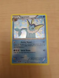 Pokemon TCG Vaporeon Black Star Promos BW89 Holo Card Near Mint Condition - Image 1