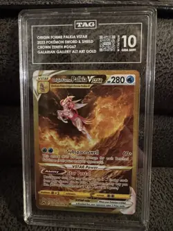 Origin Forme Palkia Vstar Pokemon Crown Zenith GG67 Sword And Shield TAG 10 - Image 1