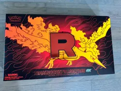 Pokemon Team Rockets Moltres EX UPC Empty box with Accessories NO PACKS NO PROMO - Image 1