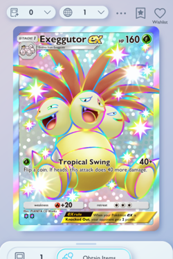 Pokemon TCG POCKET - Exeggutor Shiny 2?, Celestial Guardians, English - Image 1