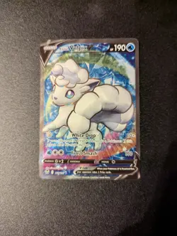 Alolan Vulpix V - 173/195 Silver Tempest FULL ART Pokemon - NM/MINT - Image 1