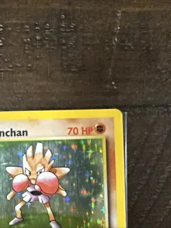 Hitmonchan Base Set 7/102 Holo Unlimited Holo Rare Pokemon TCG - Image 2