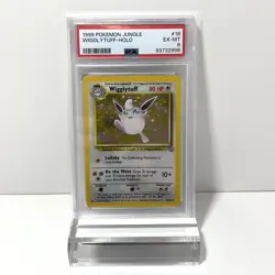 1999 Pokemon Card Wigglytuff 16/64 Jungle Set Holo PSA 6 - Image 1