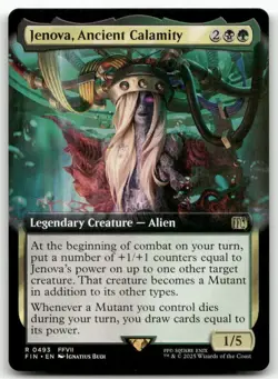 Jenova, Ancient Calamity (Extended Art) #493 MTG Final Fantasy FIN NM X1 - Image 1