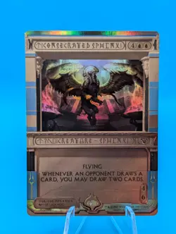 Magic the Gathering | Consecrated Sphinx | Foil Amonkhet Invocation | NM - Image 1