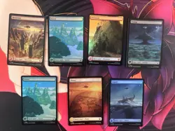 Avatar Full Art Basic Lands Foils MTG - Image 1