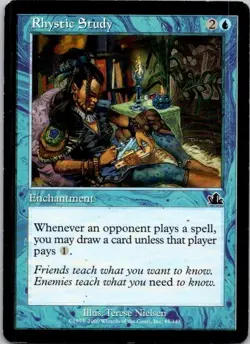 MTG Magic The Gathering Rhystic Study Prophecy Played See Scan H - Image 1