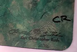 MTG Black Lotus Playmat Art By Christopher Rush From The Rush Family # 11/30 BRS - Image 2