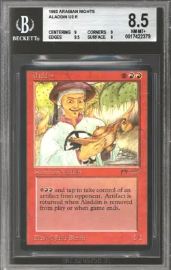 Magic MTG Arabian Nights Aladdin BGS 8.5 (9, 9, 9.5, 8) NEAR MINT NM - Image 1