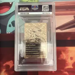 1999 BURGER KING POKEMON GOLD CARDS CHARIZARD PSA 9 - Image 3