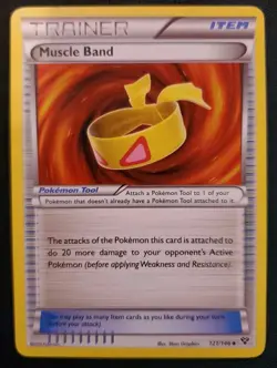Pokemon TCG Muscle Band 121/146 XY Base Set Normal LP See Detailed Pics - Image 1