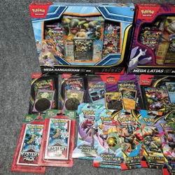 Pokemon TCG Mega Evolution Latias & Kagash EX Collection Box Booster Bundle Lot - Image 2