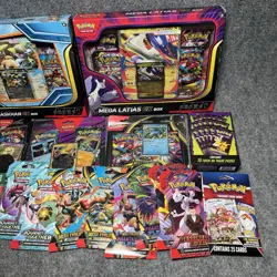 Pokemon TCG Mega Evolution Latias & Kagash EX Collection Box Booster Bundle Lot - Image 3