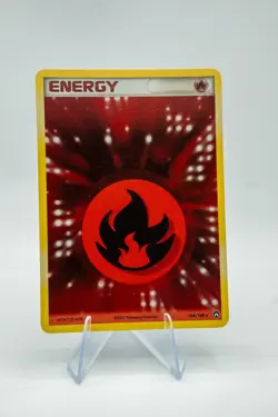 2007 Pokemon EX Power Keepers Fire Energy Holo #104/108 - Image 1