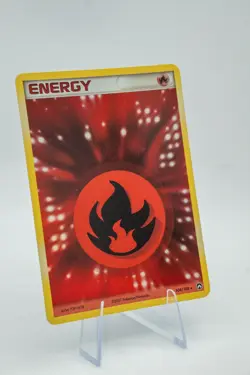2007 Pokemon EX Power Keepers Fire Energy Holo #104/108 - Image 4