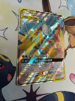 Moltres & Zapdos & Articuno GX (Tag Team) 66/68 Hidden Fates Holo Pokemon TCG NM - Image 2