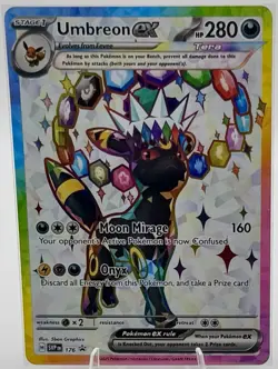 Pokemon TCG Umbreon EX 176 Black Star Promo Prismatic Evolutions Full Art NM - Image 1