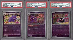 2023 Pokemon 151 Gengar Haunter Gastly Sequential PSA 10 Master Ball - Image 1