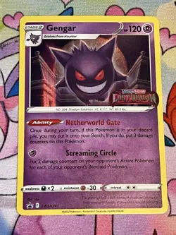 Pokemon TCG Gengar SWSH241 Lost Origin Black Star Prerelease Promo Holo NM/MT - Image 1
