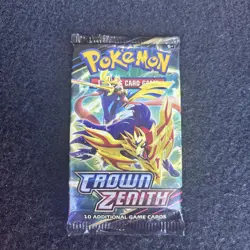 Pokemon TCG - Crown Zenith Booster Pack - 10 Cards Sword Shield NEW SEALED - Image 1
