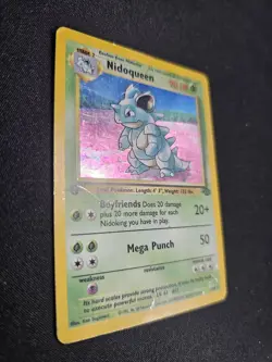 Nidoqueen Jungle Holo 1st Edition 7/64 Rare First - Pokemon TCG Card Damaged DMG - Image 2