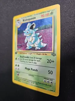 Nidoqueen Jungle Holo 1st Edition 7/64 Rare First - Pokemon TCG Card Damaged DMG - Image 4