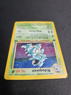 Nidoqueen Jungle Holo 1st Edition 7/64 Rare First - Pokemon TCG Card Damaged DMG - Image 5
