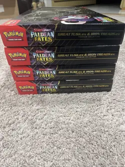 Pokemon Paldean Fates Great Tusk ex & Iron Treads ex Premium Collection - Image 2