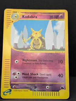 Kadabra 69/144 Skyridge Reverse Holo Rare Pokemon TCG Nintendo MP - Image 3