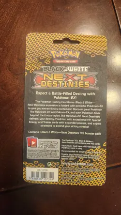 Factory sealed Pokemon TCG Black and White, Next Destinies Booster Pack - Image 2