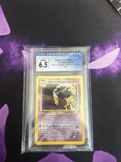 2000 Pokemon Gym Challenge 16/132 Sabrina's Alakazam Holo CGC 6.5 - Image 1