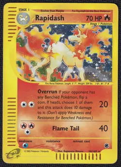 Pokemon Rapidash 26/165 Holo Expedition - Image 1