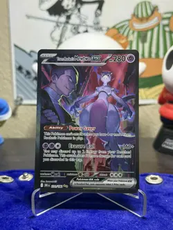 Pokemon TCG Team Rockets Mewtwo EX 231/182 Alt Art Destined Rivals English NM - Image 2