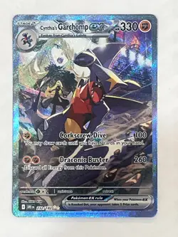 Pokemon TCG Cynthia's Garchomp EX Destined Rivals Card 232/182 - Image 1