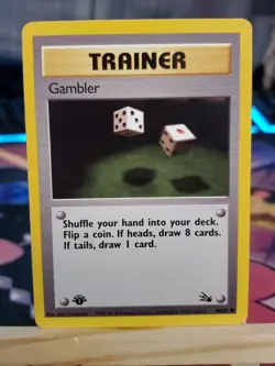 Pokemon TCG Gambler Fossil Set 60/62 1st Edition Regular Common WOTC Vintage - Image 3