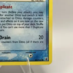 2005 Pokemon EX Delta Species Ditto (Squirtle) 64/113 Vintage Rare TCG - Image 4