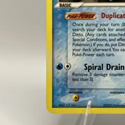 2005 Pokemon EX Delta Species Ditto (Squirtle) 64/113 Vintage Rare TCG - Image 5