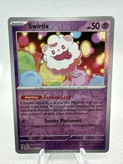 Swirlix 089/167 Reverse Holo NM / M - Twilight Masquerade Pokemon Card - Image 1