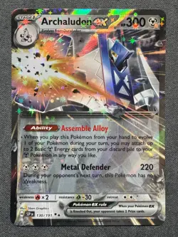 Pokemon Card: Archaludon EX 130/191 Double Rare: Surging Sparks English Single - Image 1