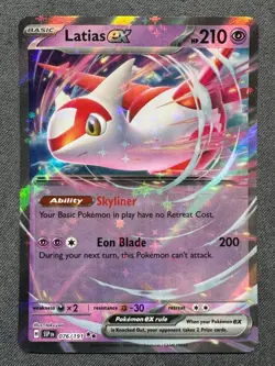 Pokemon Card: Latias EX 076/191 Double Rare: Surging Sparks English Single - Image 1